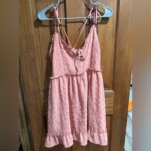Forever 21 Blush Pink Textured Mini Dress